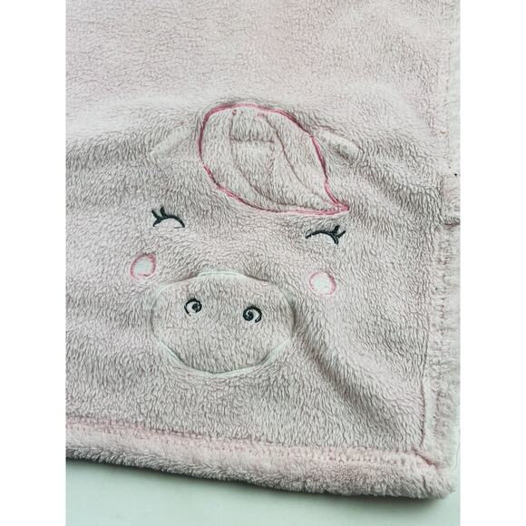 Carters Baby Blanket 3D PIG FACE Unicorn Pink Plush Pigicorn Curly Tail Piggy - Picture 9 of 15